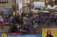 Motorizados de El Valle protestan por asesinato de compañero
