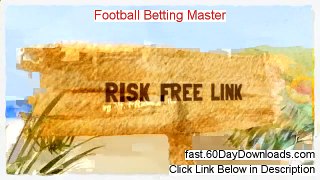 Football Betting Master review video - real