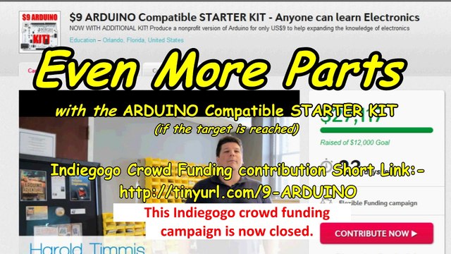 Even More Kit with the $12 ARDUINO Compatible Starter Kit.