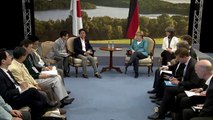 G8 Summit: Germany and Japan bilateral meeting