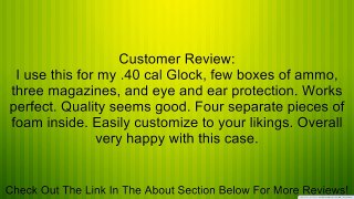 BLACK SILVER Key Locking Hand Gun Travel Carrying Case Camera Hard Airsoft Box Review