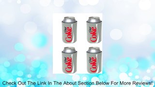 Kolder Diet Coke Can Koosie (4-Pack), Silver Review