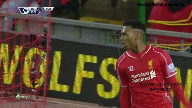 Ливерпуль - Бернли 2-0 Highlights Видео обзор Английская Премьер-Лига 2014-2015 28 тур