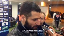 Candreva in zona mista dopo Lazio-Napoli (04032015)