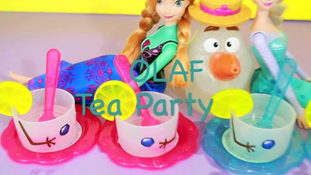 FROZEN Olaf Summer Tea Party Barbie Princess Anna & Elsa Dolls Disney Frozen Toby AllToyCollector