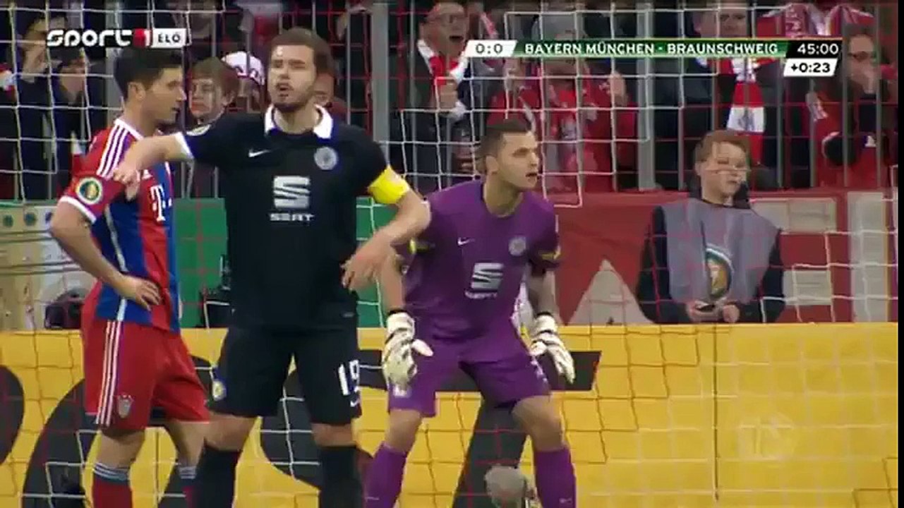 BAYERN MUNICH 2-0 EINTRACHT BRAUNSCHWEIG ( DFB POKAL) 04-03-2015