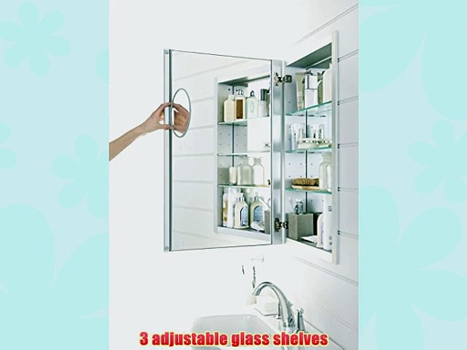 KOHLER K-99003-NA Verdera 20-Inch By 30-Inch Slow-Close Medicine Cabinet With Magnifying Mirror