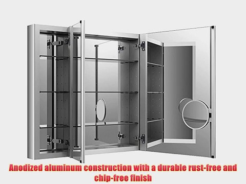 KOHLER K-99011-NA Verdera 40-Inch By 30-Inch Slow-Close Medicine Cabinet With Magnifying Mirror