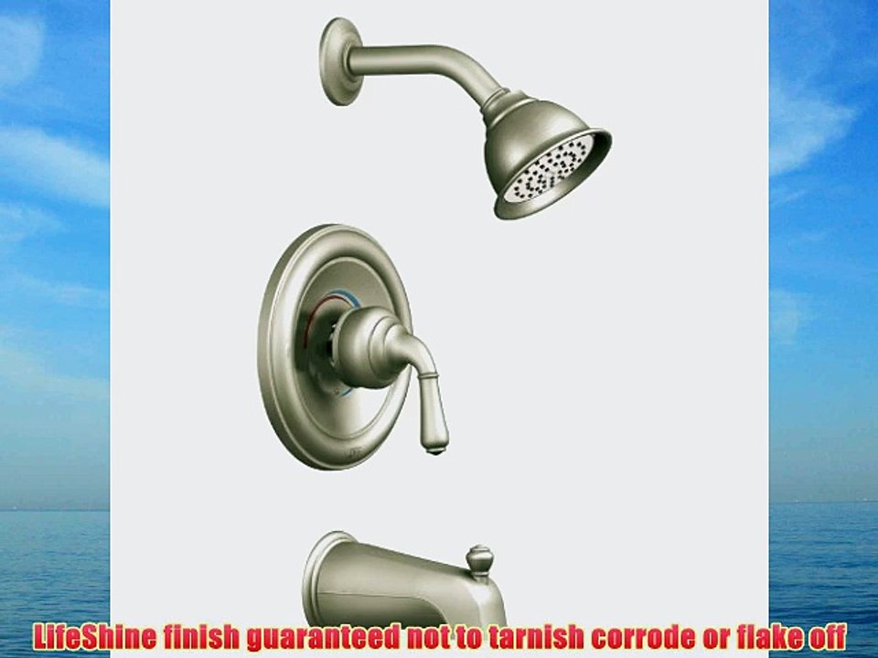 Moen T2449BN Monticello Posi-Temp Tub and Shower Trim Kit without Valve Brushed Nickel