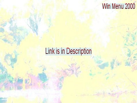 Win Menu 2000 Keygen [Legit Download 2015]