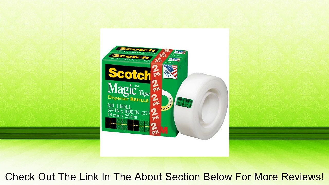 Scotch Magic Tape Refills 2/Pkg-.75"X1,296" Review