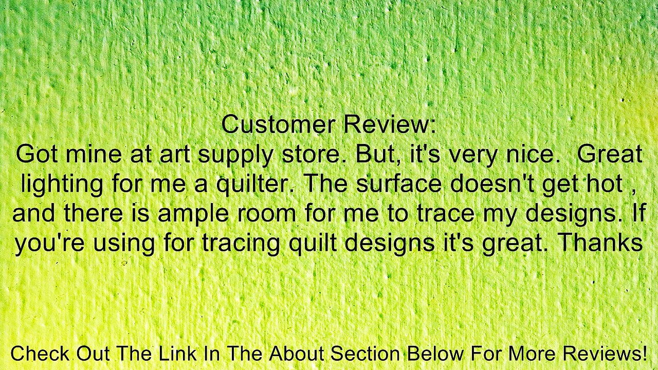 Artograph Elite Artist Light Tracer Box Review