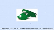 New Loudmouth Golf Shamrocks Fancy Visor Green/White Review