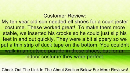 Christmas Elf Cloth Costume Shoes: Silver Review