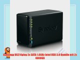 Synology DS214play 2x SATA 1.6GHz Intel USB 3.0 Bundle mit 2x 4000GB