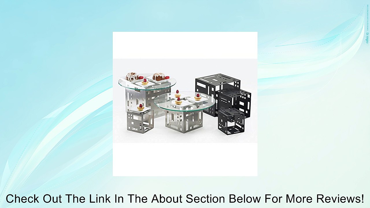 9W x 9D x 9H Squared Cube Risers Large Stainless Steel Review
