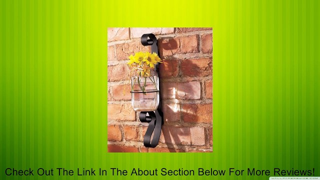 Set of 2 Wrought Iron Canning Jar Sconce - Mason Jar Tealight Holders Review