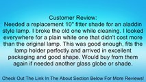 Lamp Shade White Glass Traditional 10'' Fitter | Renovator's Supply Review