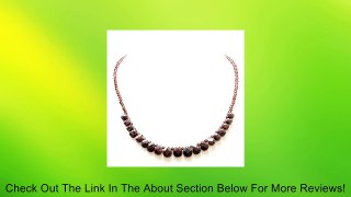 .925 Sterling Silver Garnet Drop Beads Necklace Review