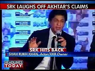 Shahrukh Khan response to Shoaib Akhtar and Sachin Tendulkar issue