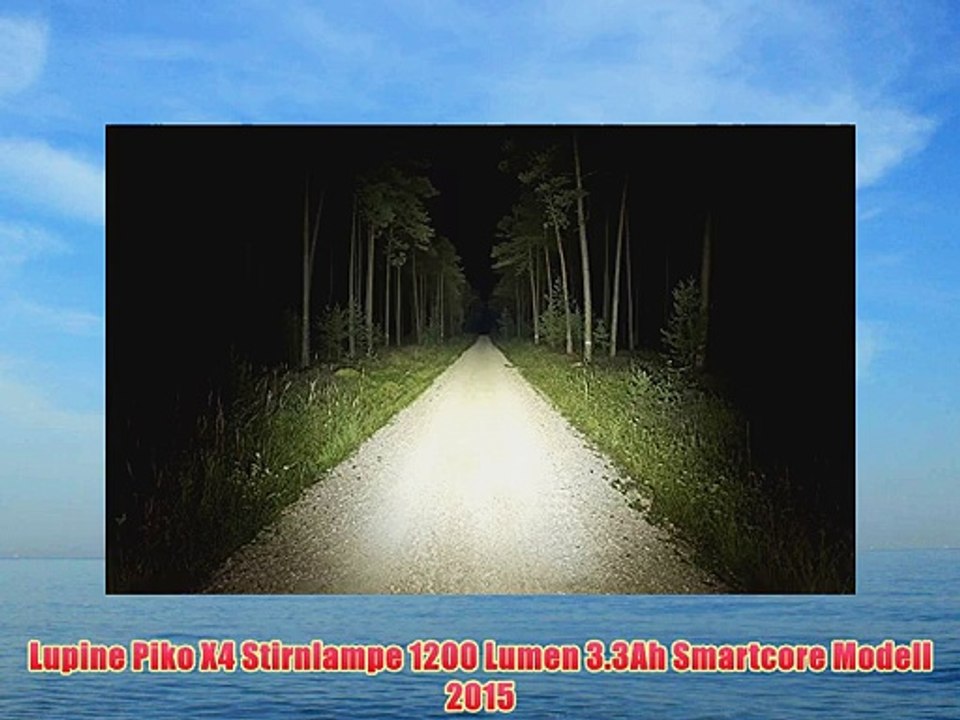 Lupine Piko X4 Stirnlampe 1200 Lumen 3.3Ah Smartcore Modell 2015