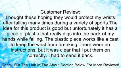 Gravity Fanatics Skateboard and Snowboard Wrist Guard Protectors, Medium/Large Review