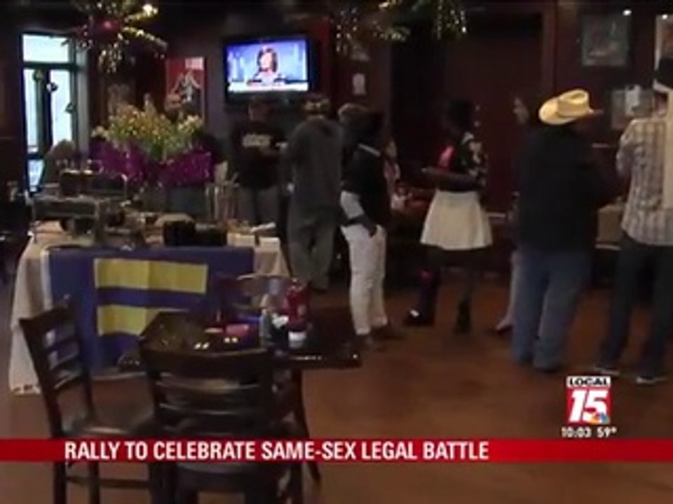 Rally Celebrates Same-Sex Marriage Legal Battle