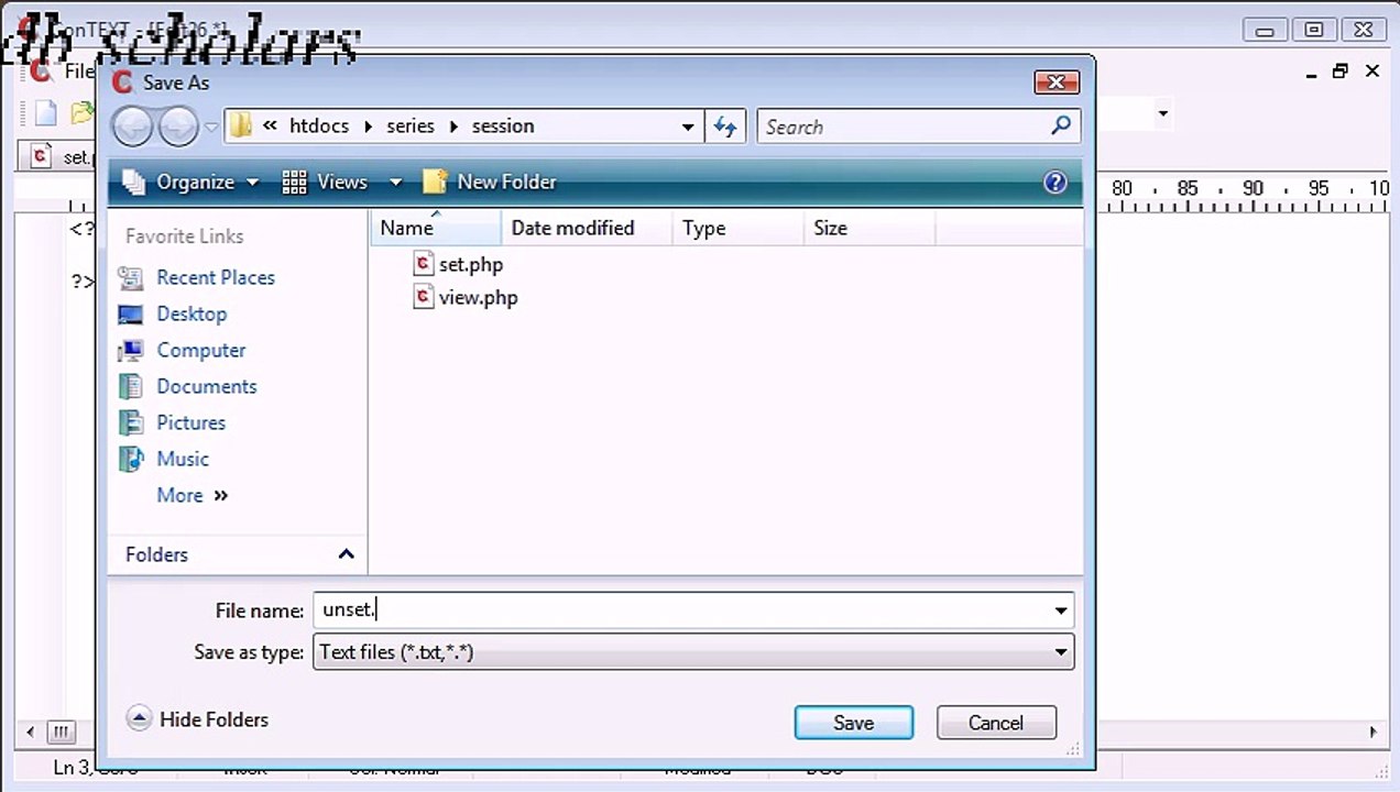 PHP Lecture (74) Unsetting PHP Sessions_x264