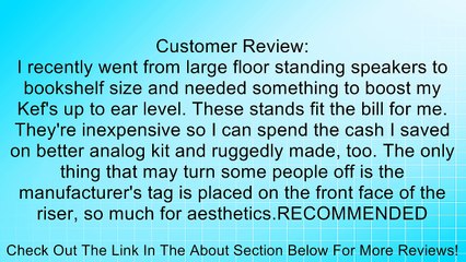 Quiklok BS300 Studio Monitor Speaker Stand (Adjustable Height) Review