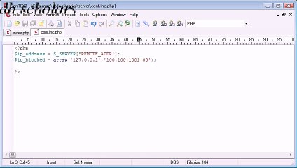 PHP Lecture (65) Getting Visitors IP Address_x264