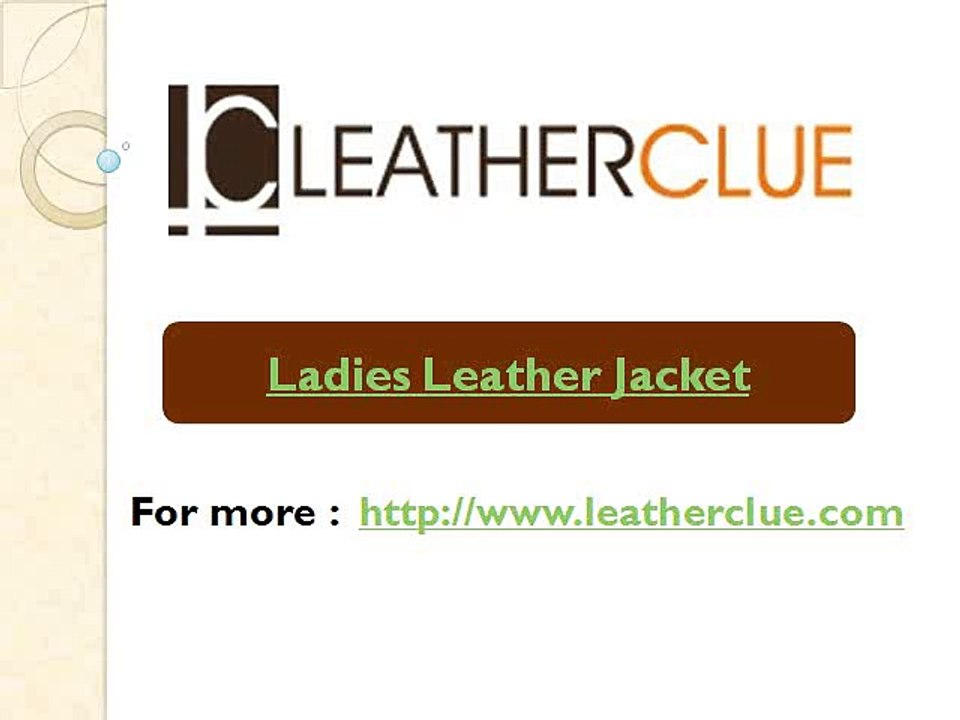 Ladies Leather Jacket