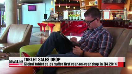 Global tablet sales suffer first year-on-year drop in Q4 2014