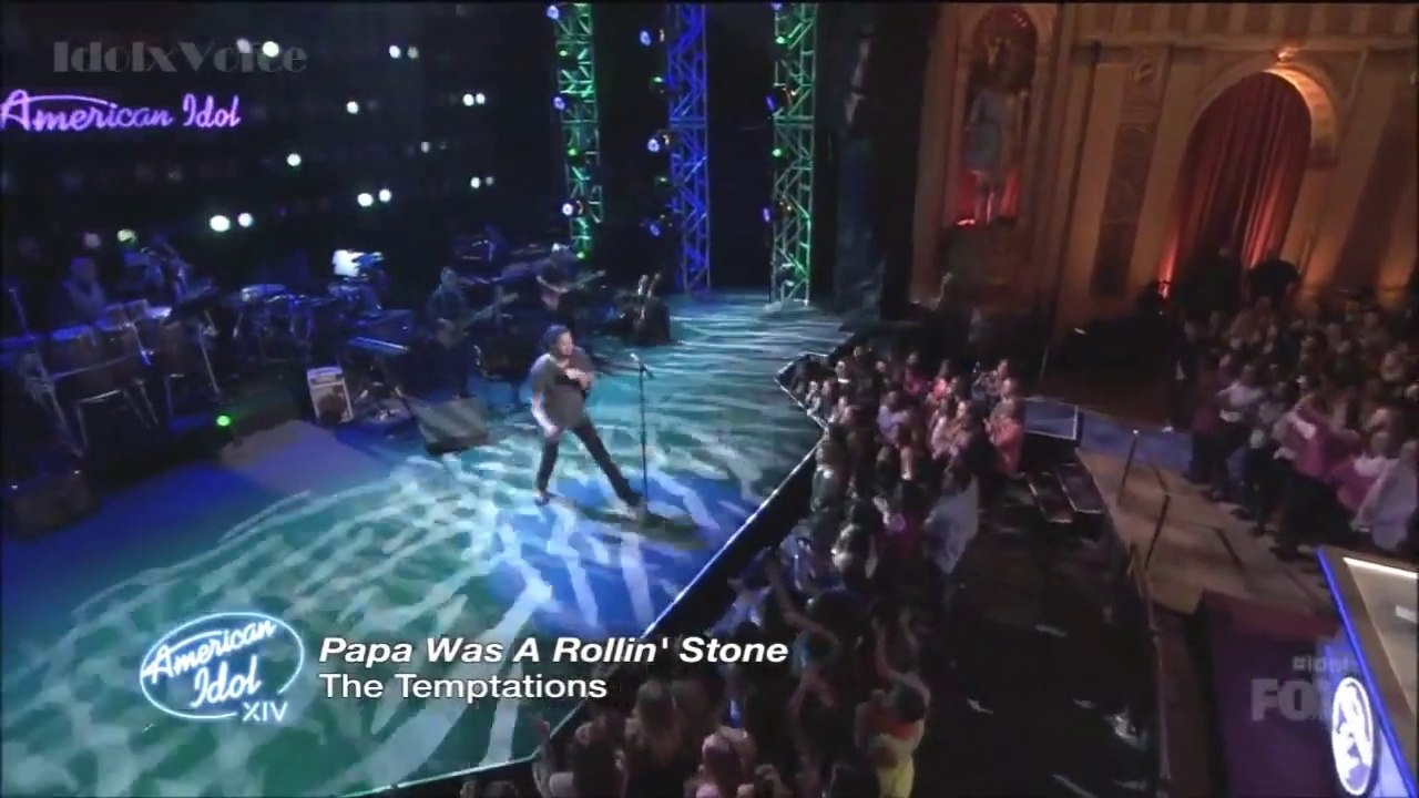 Mark Andrew - Papa Was A Rolling Stone - American Idol 2015 (Top 8 Guys) (720p)