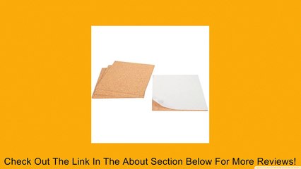 Cork Sheet with adhesive 6In X 6In X 1/4In Thick - 4Pcs set Review