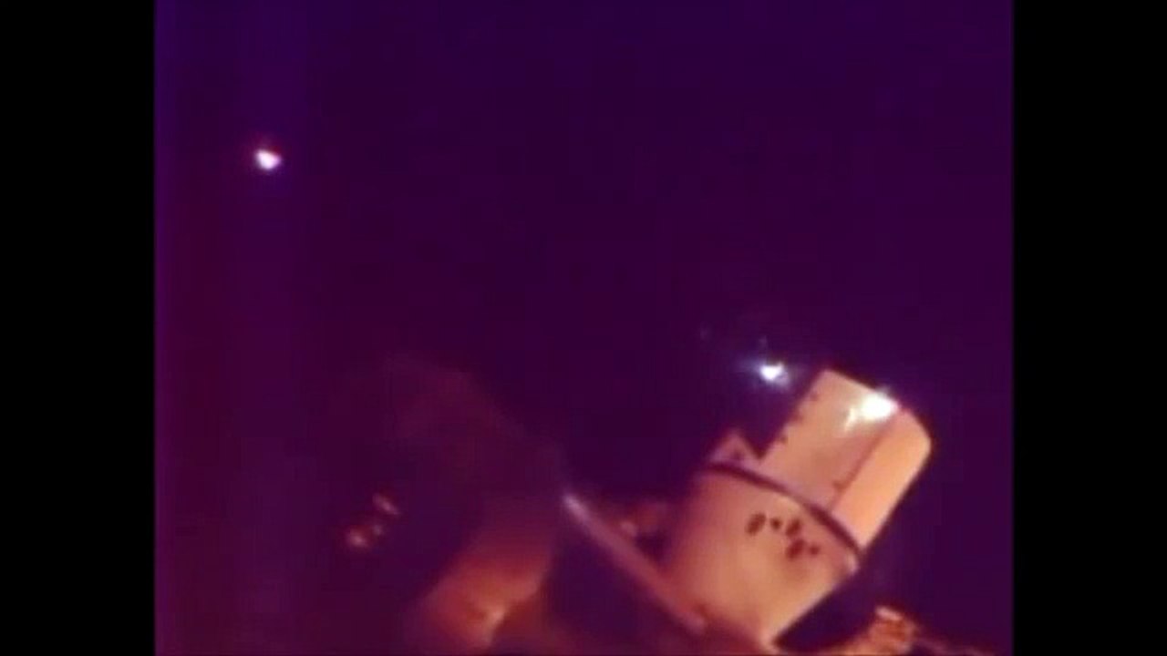 Triangular Unidentified Close Object at ISS