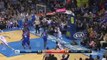 Russell Westbrook (wearing mask) goes coast to coast for two-handed dunk: Sixers at Thunder