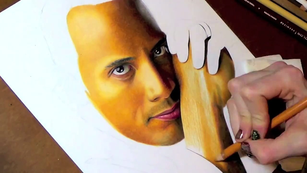 Drawing Dwayne 'The Rock' Johnson