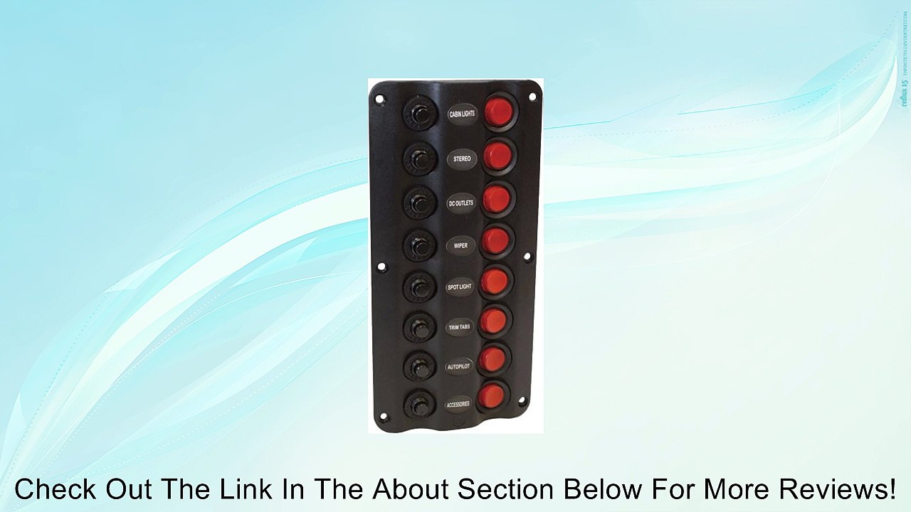 SeaSense 8 Gang LED Switch Panel, Wave Review