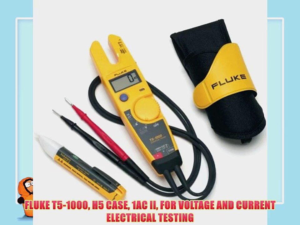 FLUKE T5-1000 H5 CASE 1AC II FOR VOLTAGE AND CURRENT ELECTRICAL TESTING