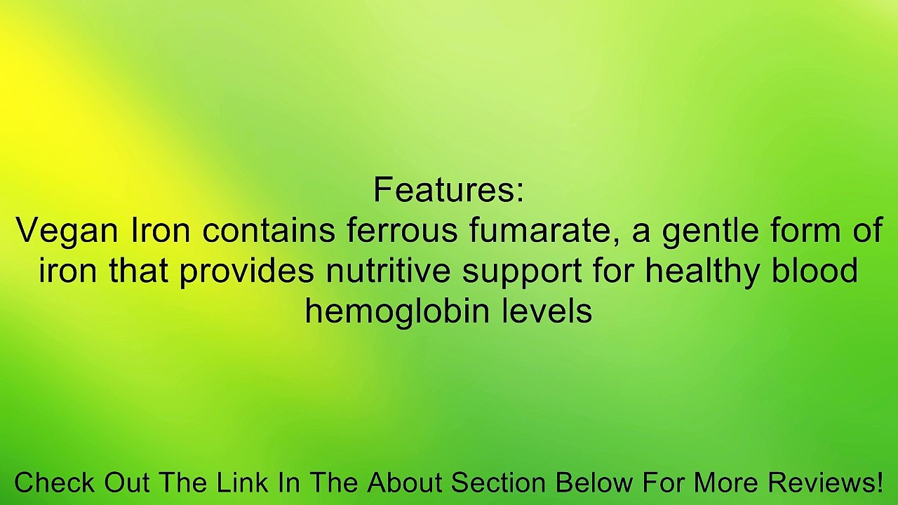 Veggie Iron 25mg VegLife 100 VegTab Review