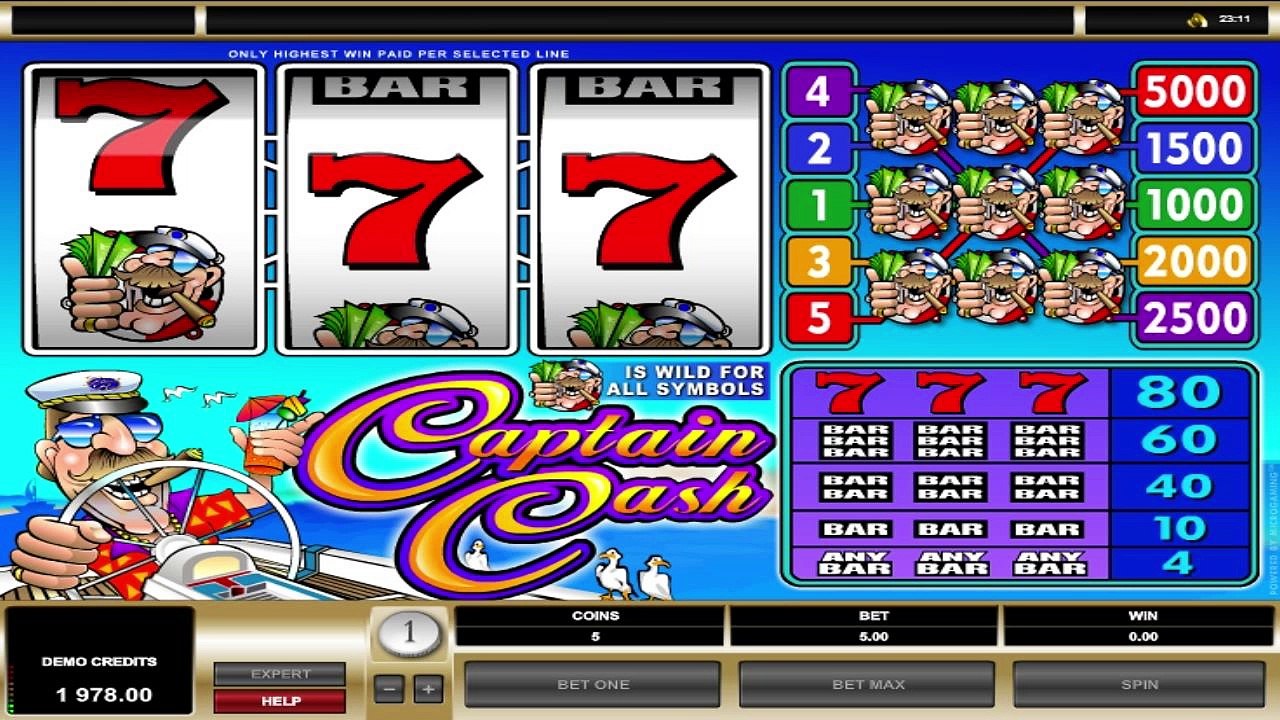Captain Cash  ™ free slots machine game preview by Slotozilla.com