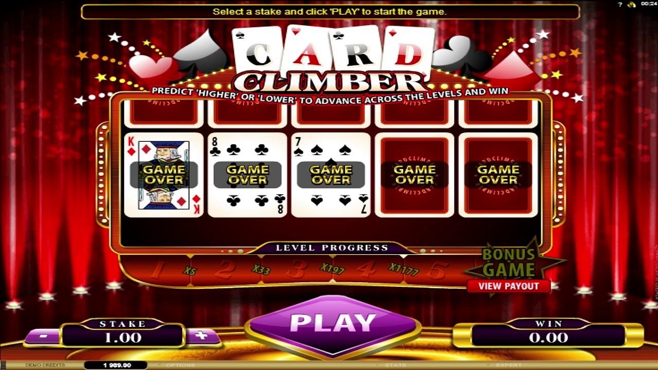 FREE Card Climber  ™ slot machine game preview by Slotozilla.com