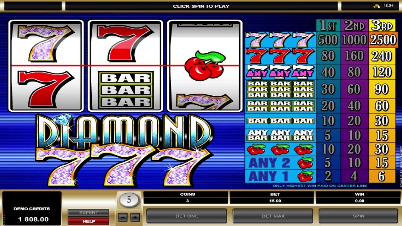 FREE Diamond 7s ™ slot machine game preview by Slotozilla.com