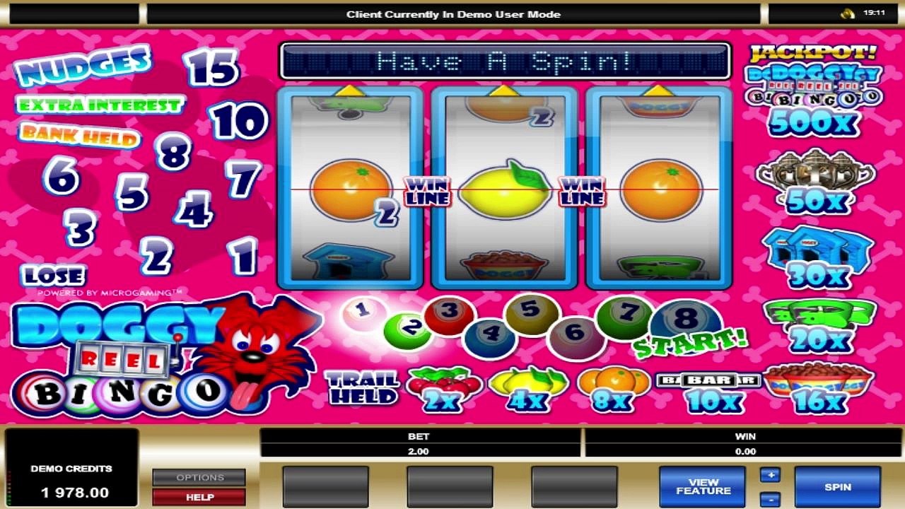 FREE Doggy Reel Bingo  ™ slot machine game preview by Slotozilla.com