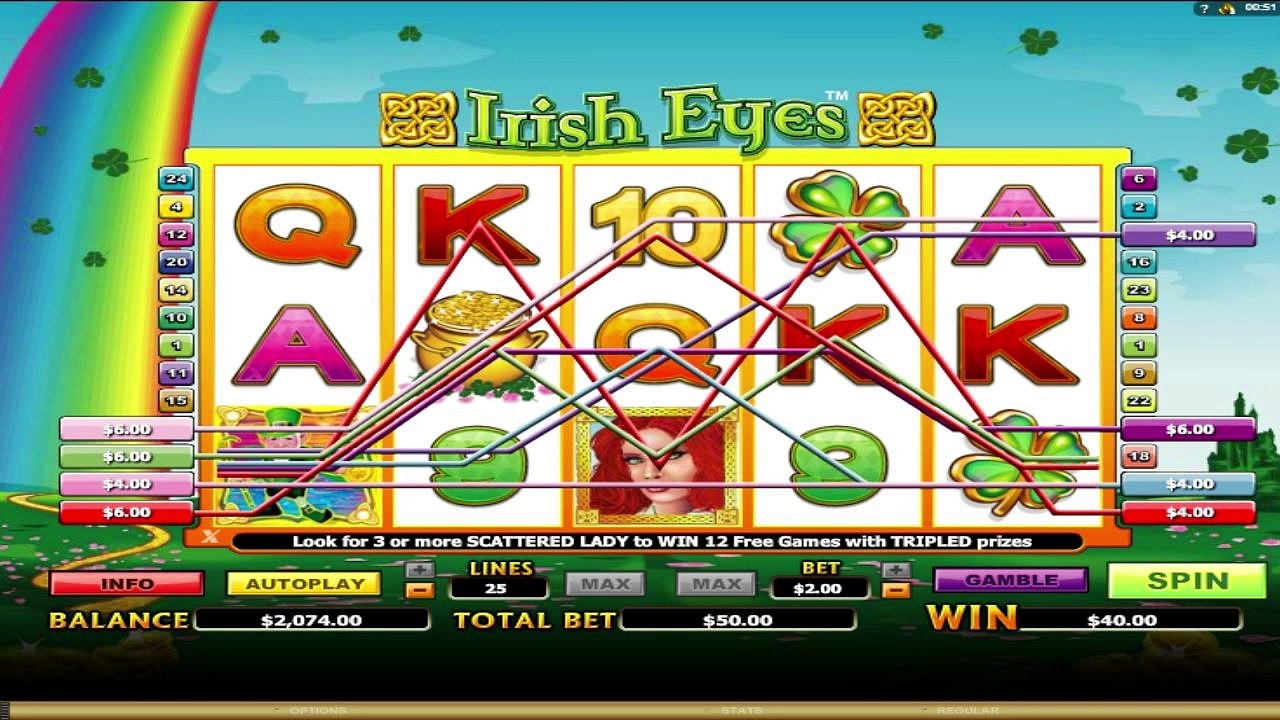 IrishEyes ™ free slots machine game preview by Slotozilla.com