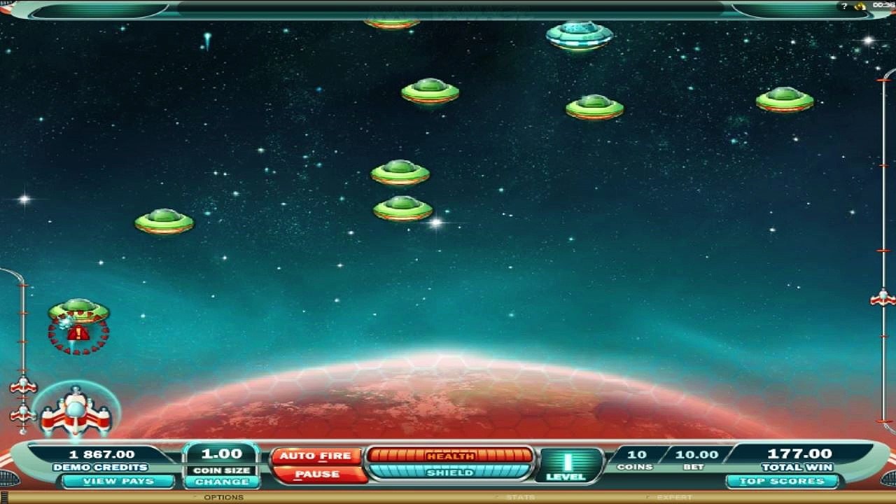 FREE Max Damage and Alien Attack  ™ slot machine game preview by Slotozilla.com