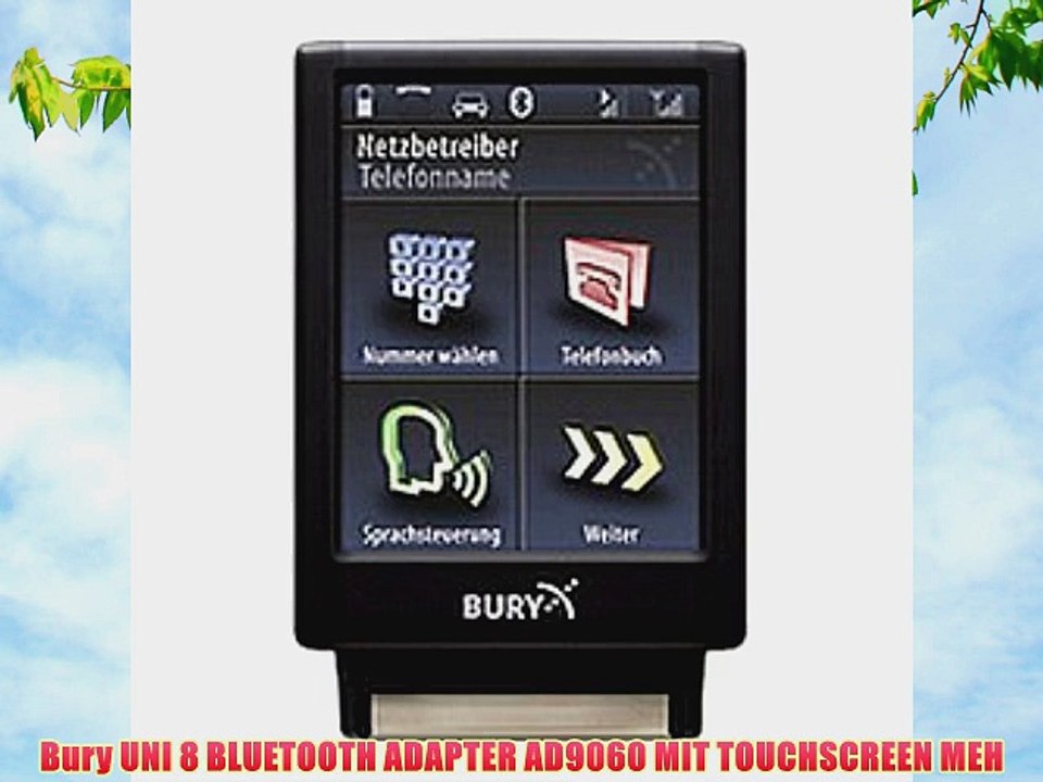 Bury UNI 8 BLUETOOTH ADAPTER AD9060 MIT TOUCHSCREEN MEH
