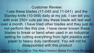 Stanley 11-041 Utility Replacement Blade Review