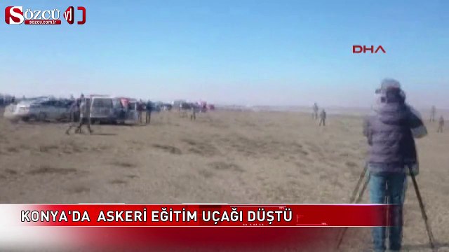 Konya'da eğitim uçağı düştü
