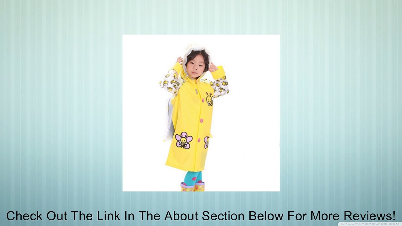 Little Bee Cute Baby Rain Jacket Infant Raincoat Toddler Rain Wear YELLOW S Review